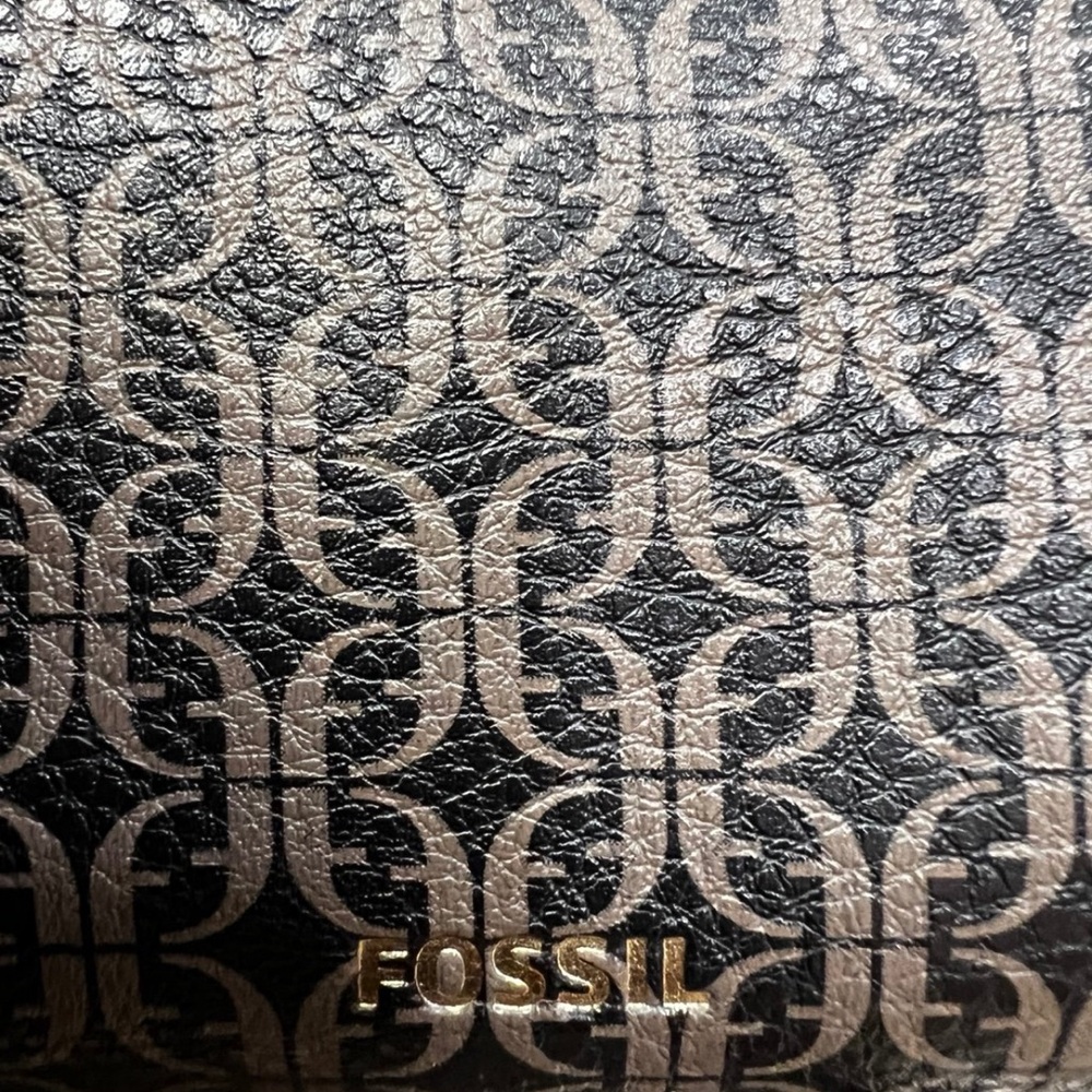 Fossil Black and Brown Shoulder Bag - Picture 4 of 5